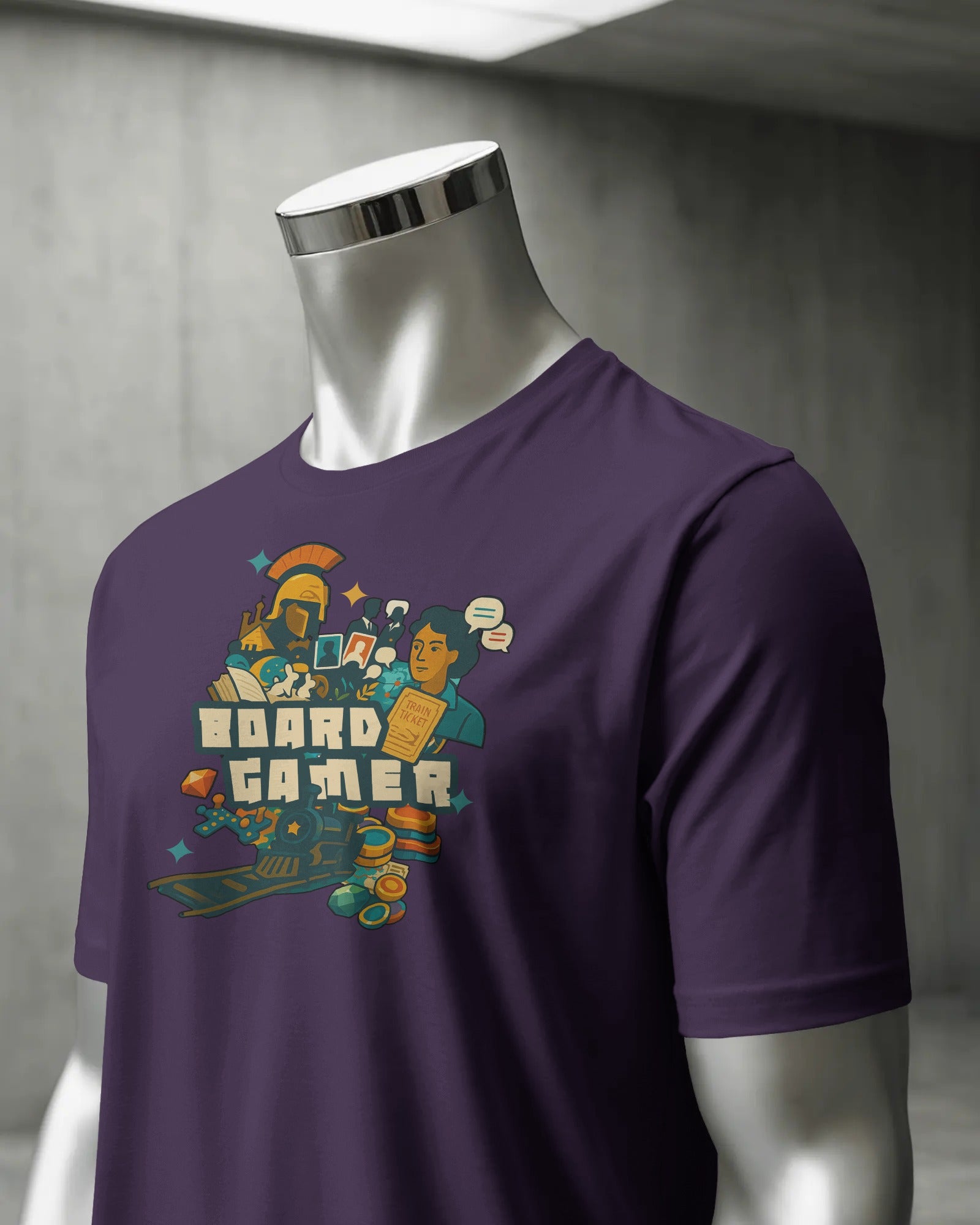 Boardgamer Unisex T-Shirt | English | Purple
