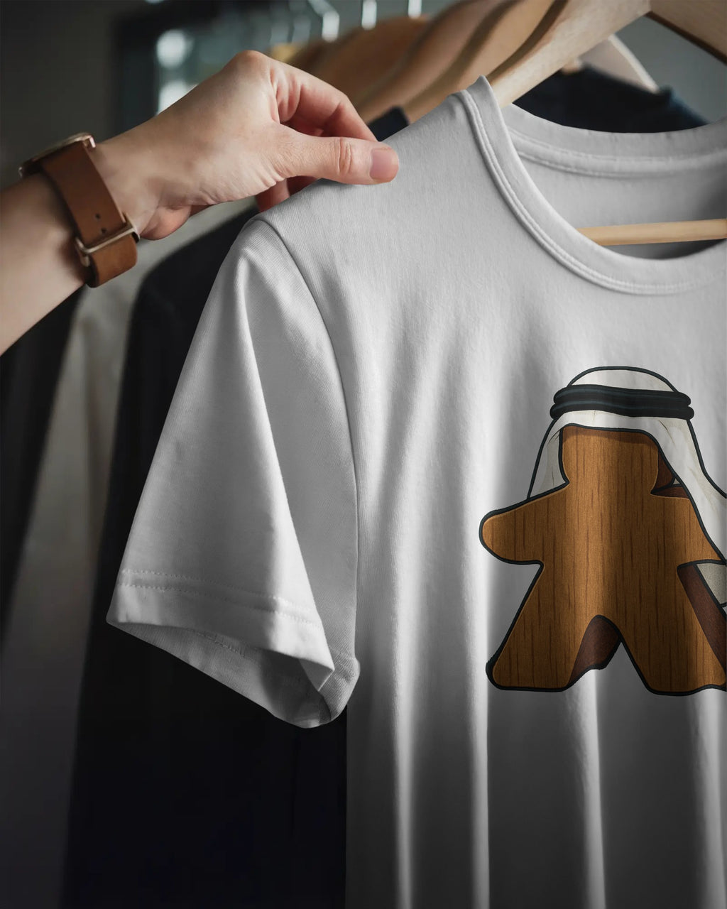 Emirati Meeple Unisex T-Shirt | White