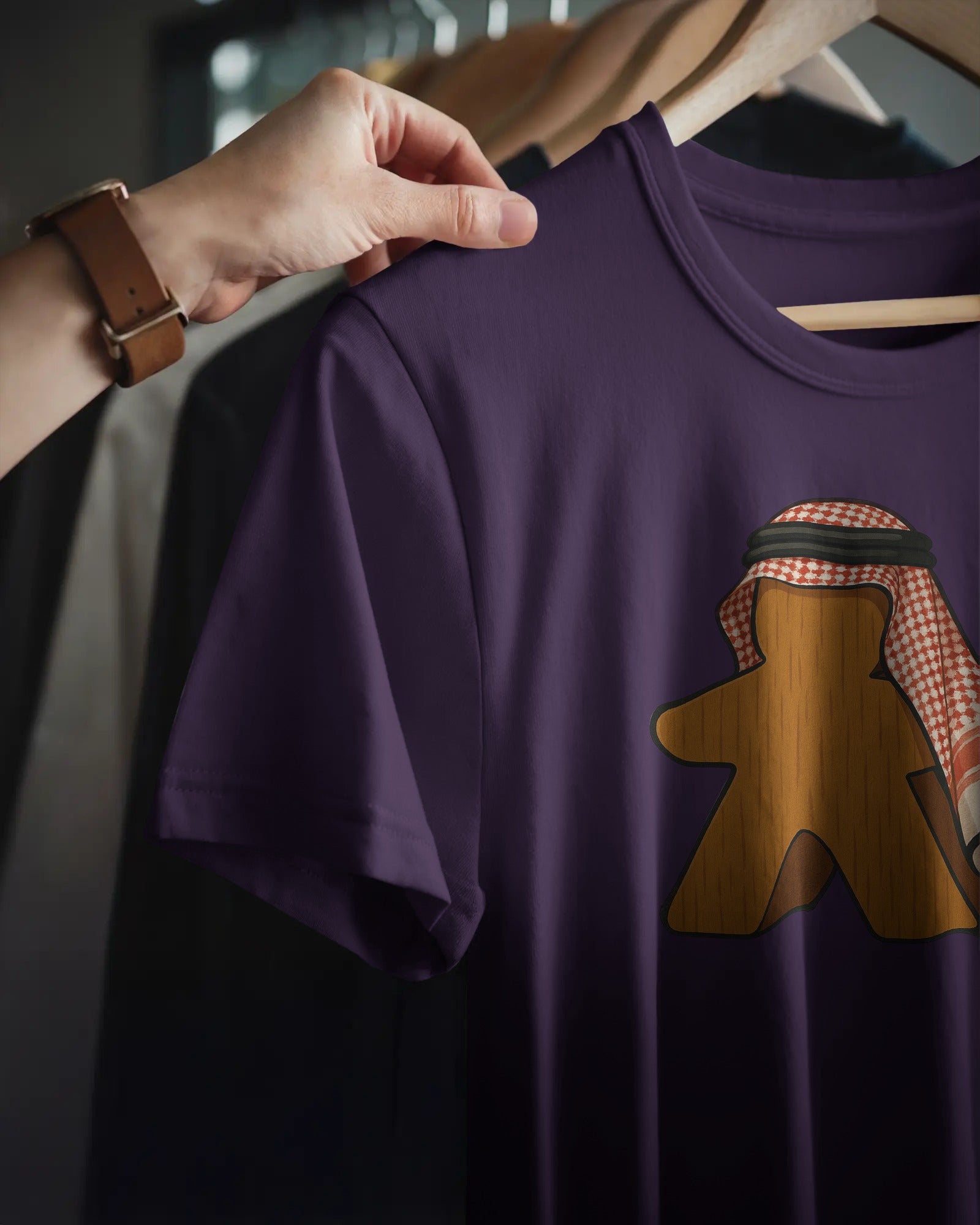 Saudi Meeple Unisex T-Shirt | Purple