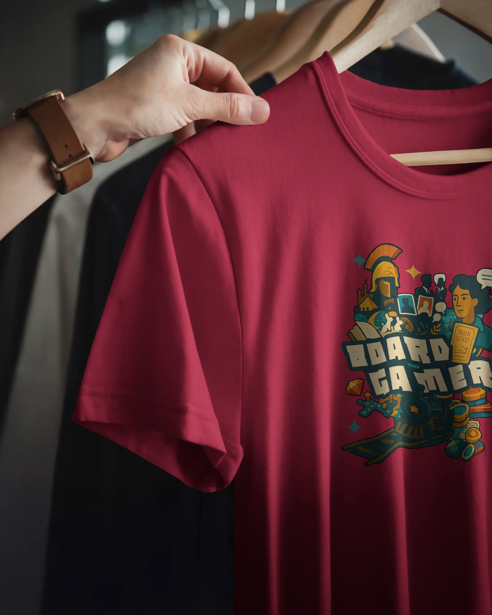 Boardgamer Unisex T-Shirt | English | Red