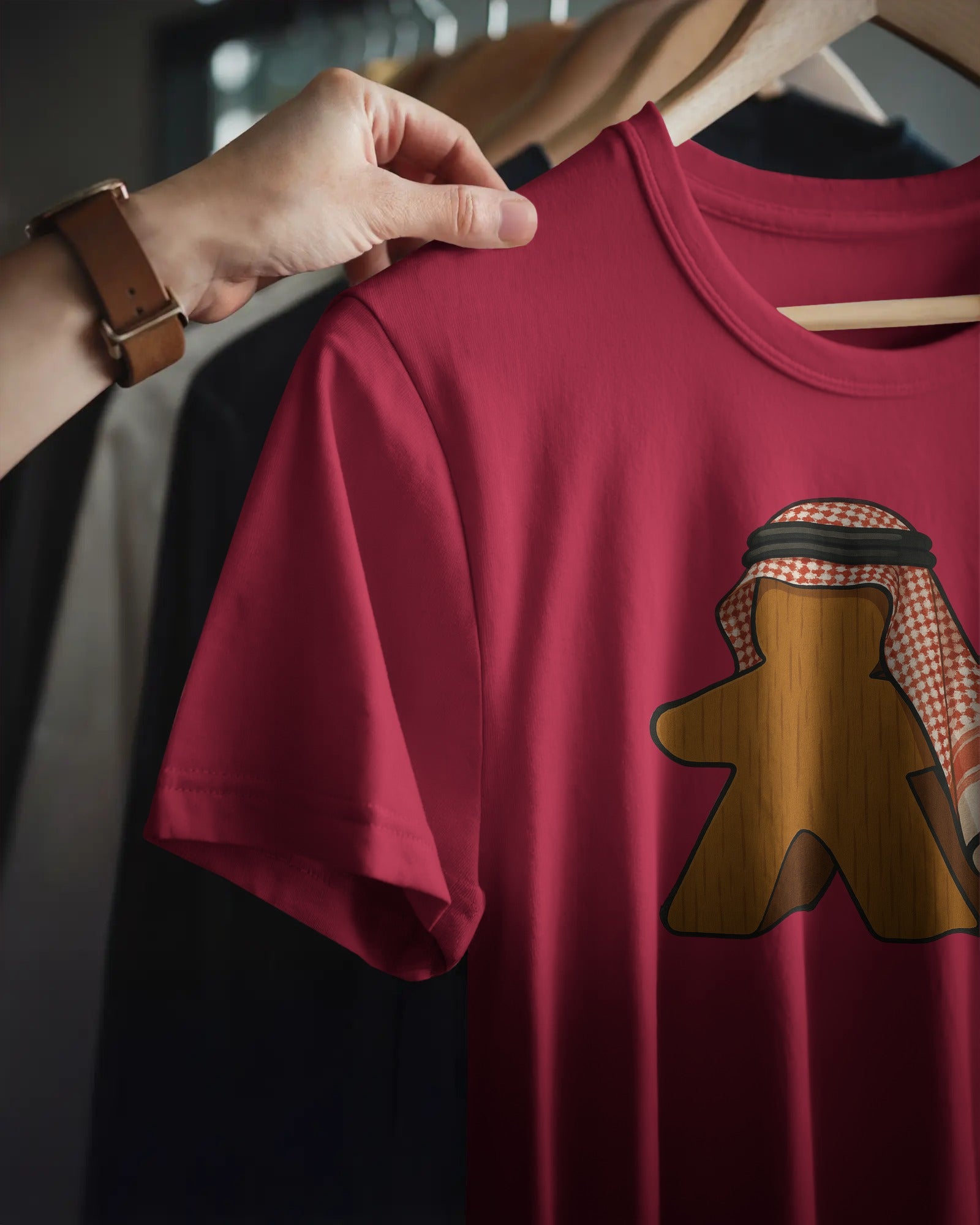 Saudi Meeple Unisex T-Shirt | Red