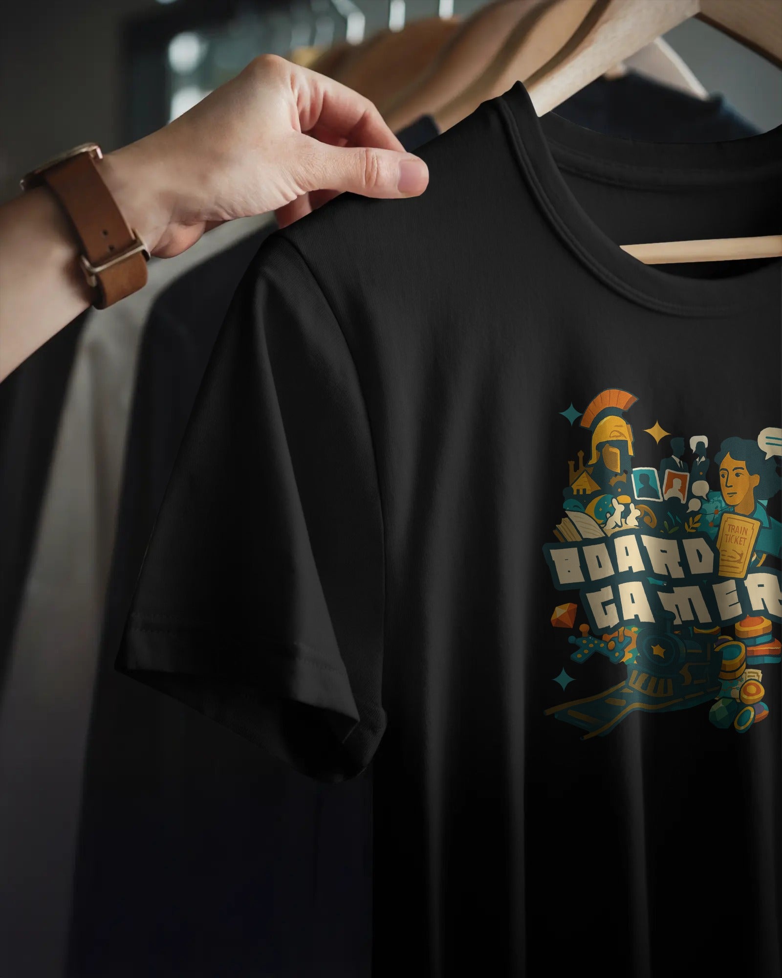 Boardgamer Unisex T-Shirt | English | Black